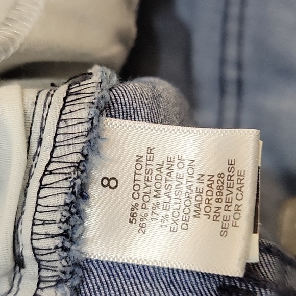 Martha Stewart jeans embroidered ankle blue jeans 5 pocket style size 8 EUC… - Picture 10 of 11